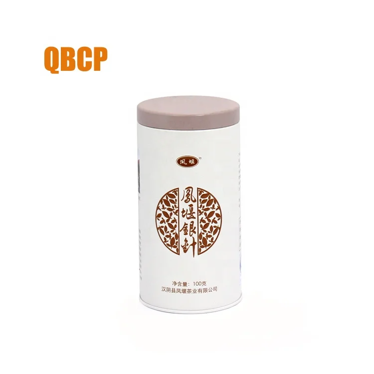 
custom airtight 100 g round tea tin box 