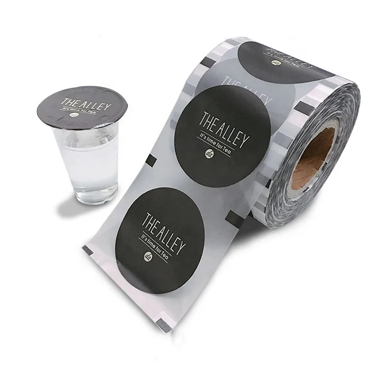 
Bubble tea cup and paper cup use frosted plastic roll sealing film 
