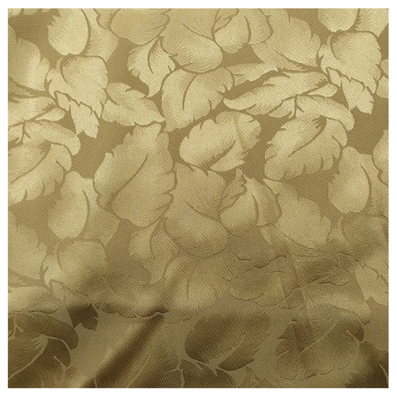Low Price Fabric Supplier Design 50D Polyester Imitation Silk Satin Feather Jacquard Elastic Fashion Shirt Hanfu Lining Fabric