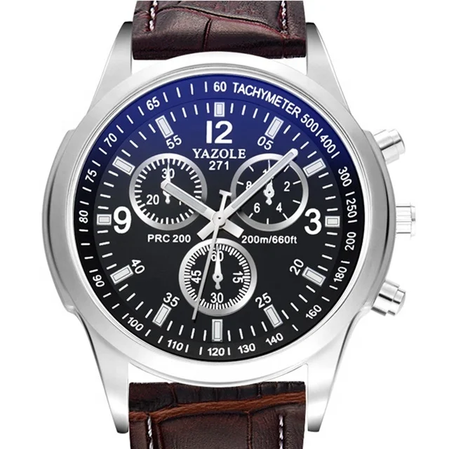 Yazole 271 Luxury Brand Quartz Fashion Mens Cheap Sports Wrist Watch