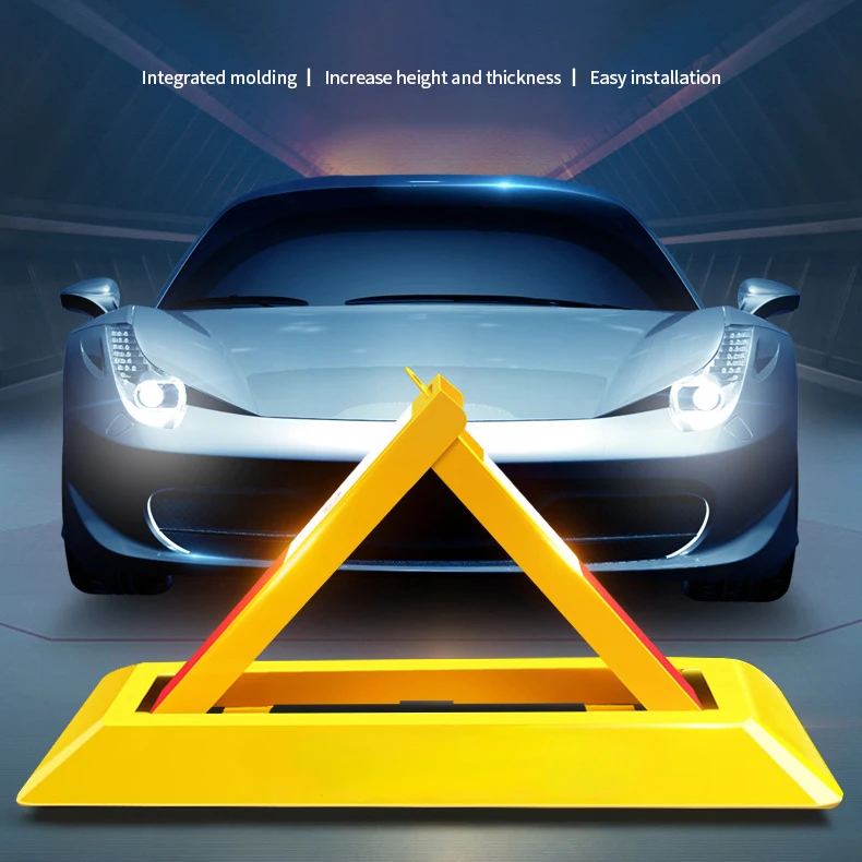 Carpark Spot Metal Barrier Private Car Space No Park Blocker Gadgets Thickened Anti-Collision Fixed Manual Triangle Parking Lock