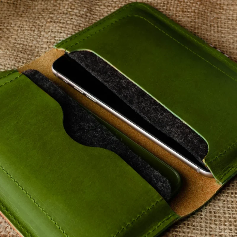 Premium Leather Wallet Crazy Horse leather Phones sleeve Phone Card Holder Wallet Phone 14 Pro Max case