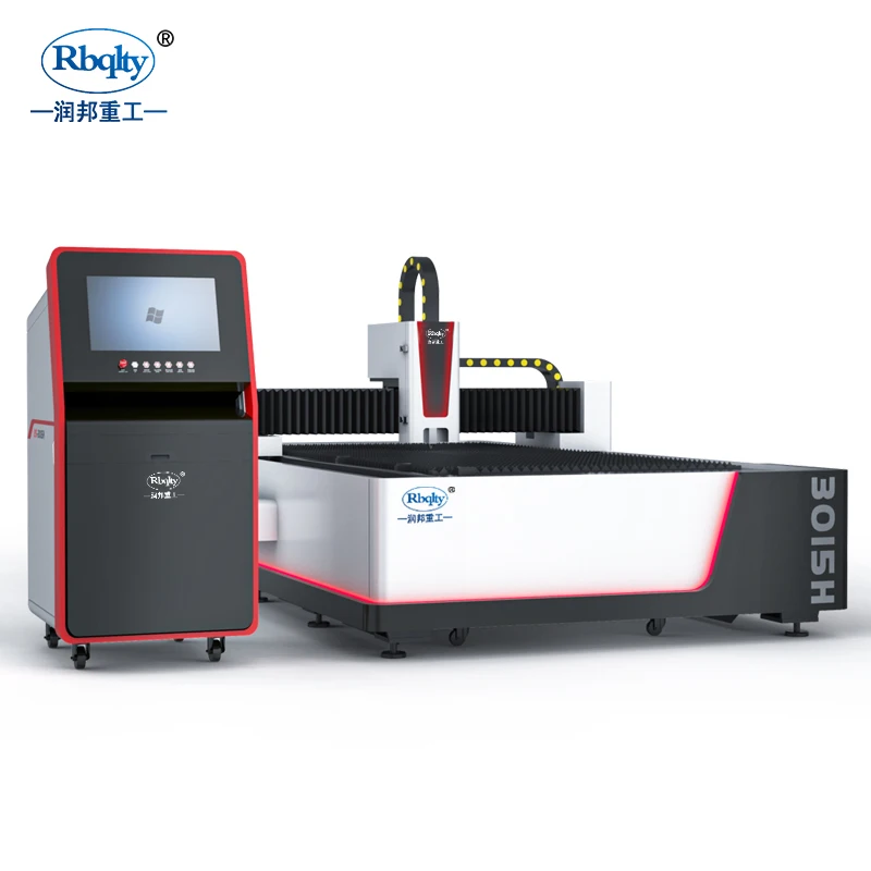 Rbqlty china fiber cutting machine laser 1000w 3000W 6000w for Metal Sheet