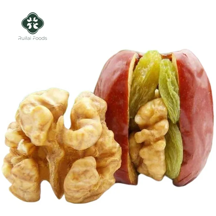 6 в 1 красные финики грецкие орехи ядра mxied с rasins gojiberry сладкий мед красный грецкий орех