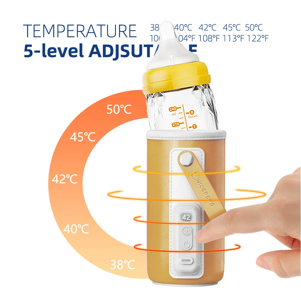 hot new pu safety material usb portable baby infant feeding milk bottle warmer heater