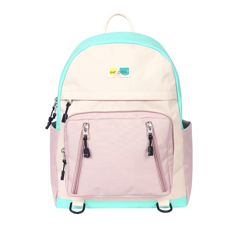 Fashion Candy Colors Schoolbag Backpack for Young Girls and Boys College School Daypack with Laptop Interlayer