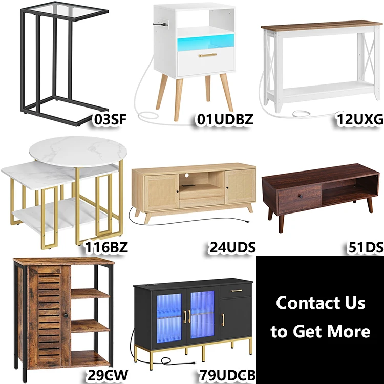 Wholesale Living Room Furniture, HOOBRO Brand Wood and Metal Iron Design Living Room Home Furniture, Cheap Living Room Furniture