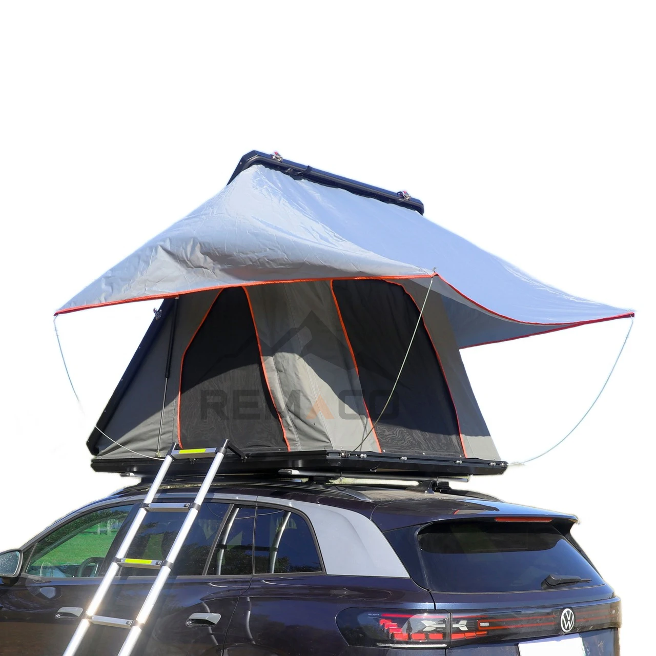 Hot Sale Uk Camper Triangle Hardshell RTT Super Lightweight Hard Shell Car Roof Top Tent With Rack