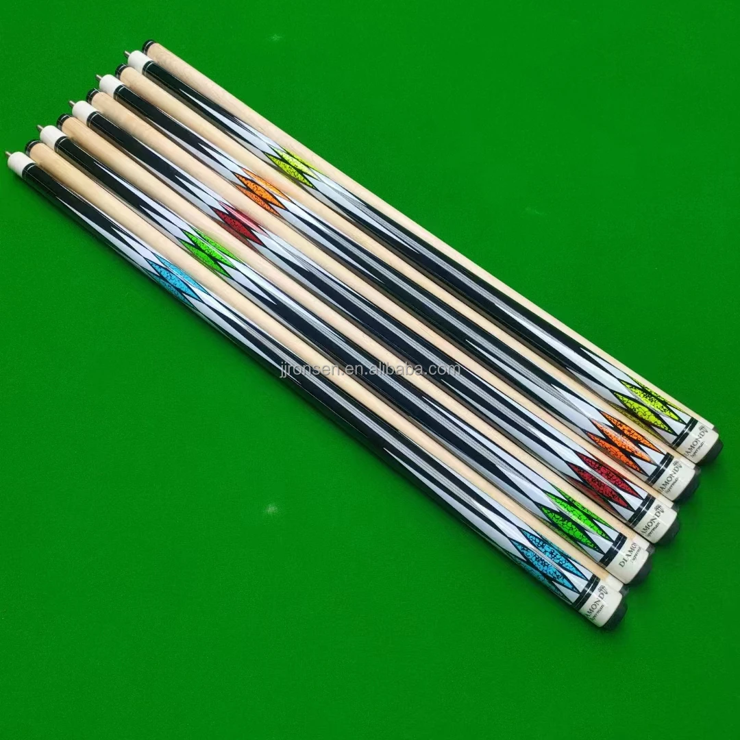 13mm big head pool cues New Design Maple 1/2 Billiard Pool Cue 57inches Hard Wood maple for Sale Carbon fiber pool cue