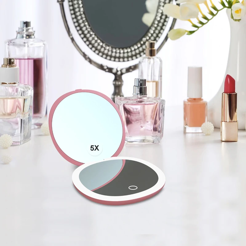 Зеркало для макияжа с логотипом