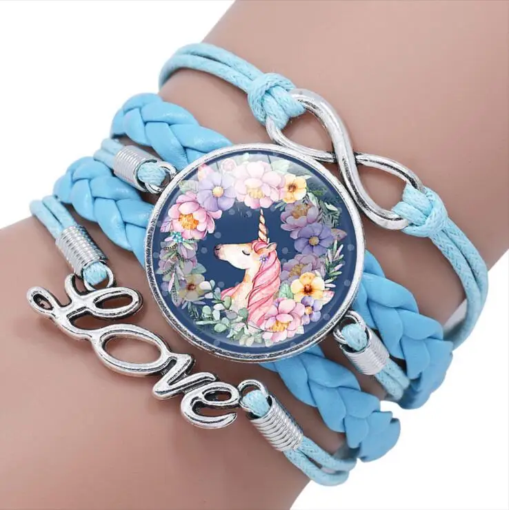 Cute Cartoon Character Woven Cartoon Figure Bracelet For Kids Girls Students Children