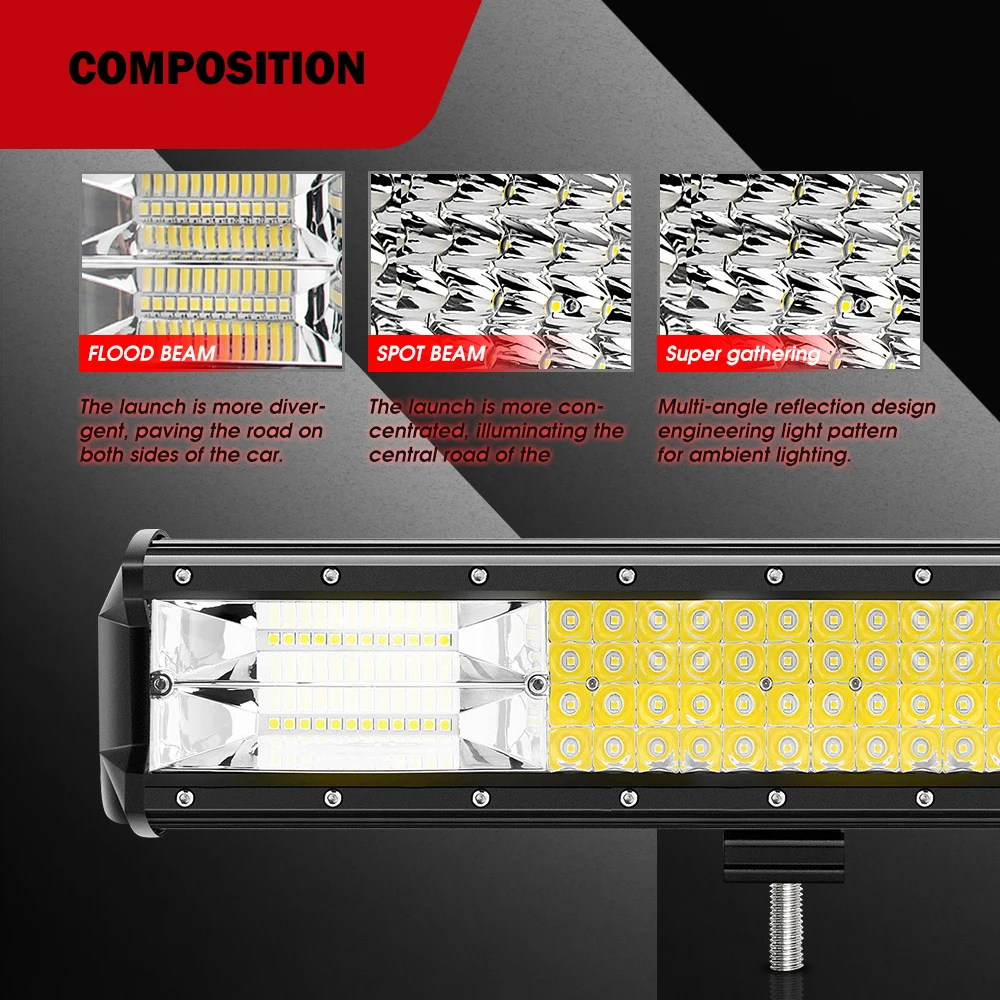  E-mark CE ROHS 100000 люмен 12D 4 ряда 22 