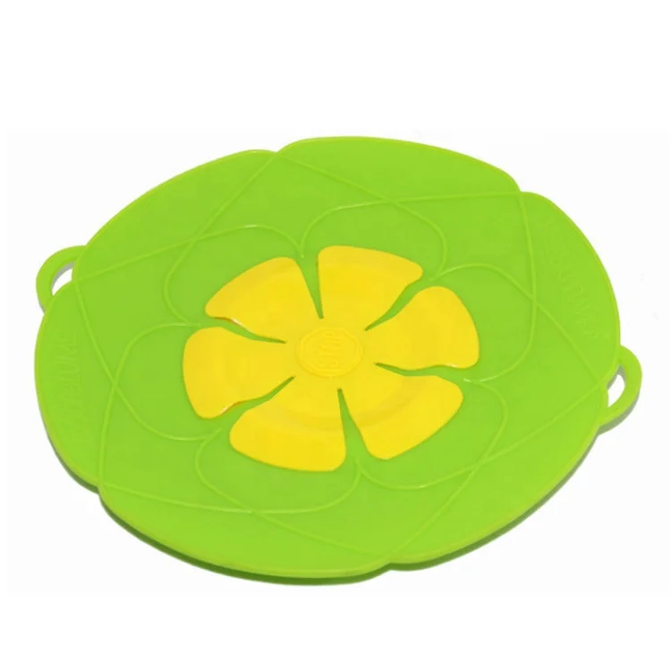  Multifunctional Flower-shaped Water-proof Steaming Silicone Splash-proof Pot Cover For Household