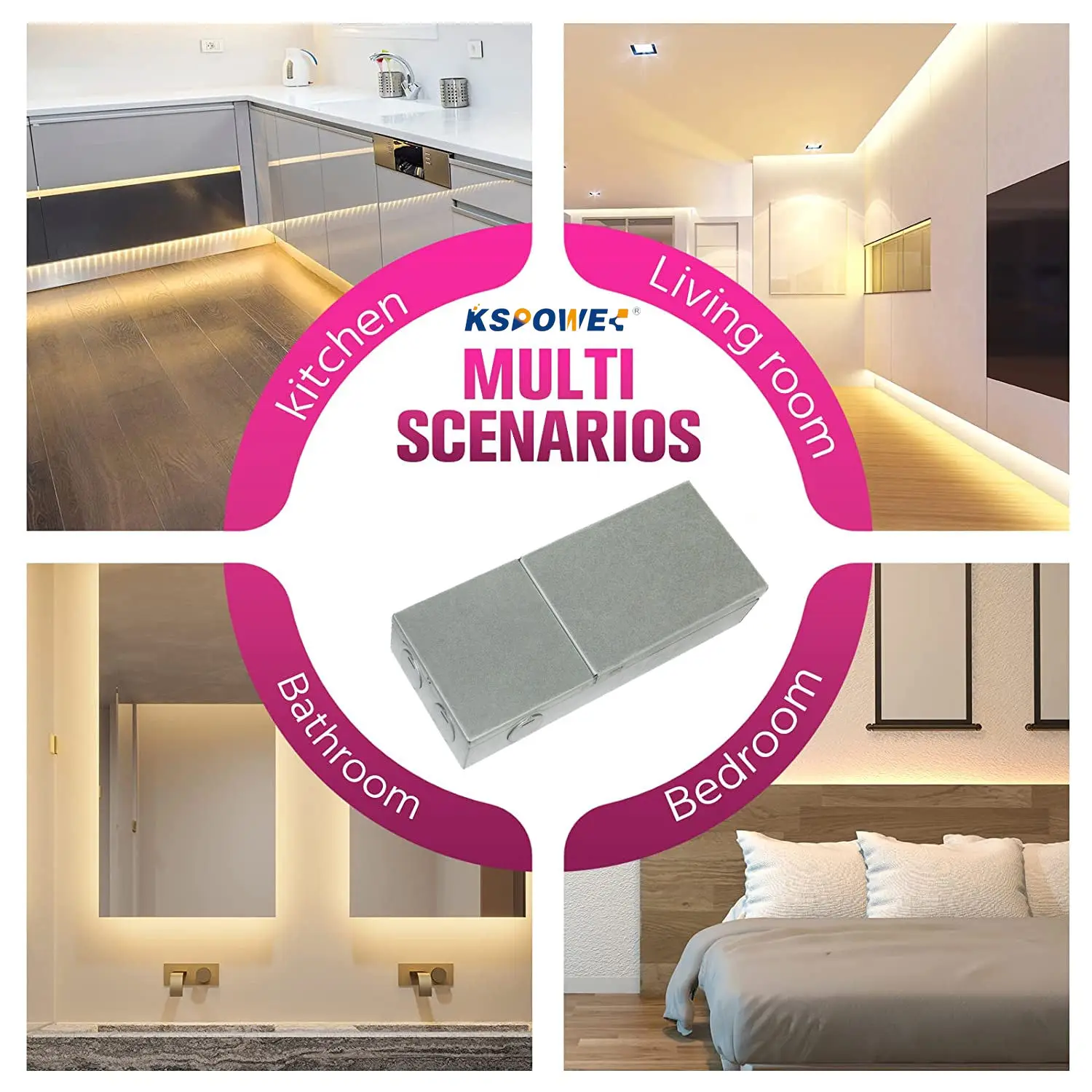 Low Voltage Dimmable Led Tape Driver Input 110v 220v Dimming Triac Ic Achieves 0.95 Power Factor 12v / 24v 40w ETL CE ROHS 3.33A