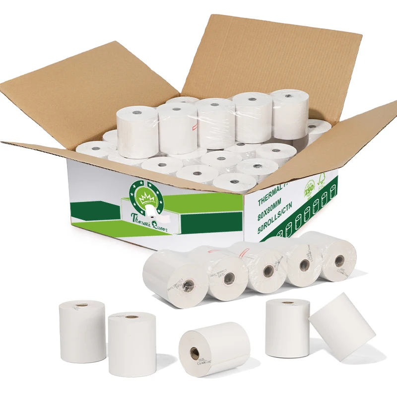 Atm Terminal Computer Bills Premium Quality Thermal Till Paper Roll For Cash Register Pos Printer