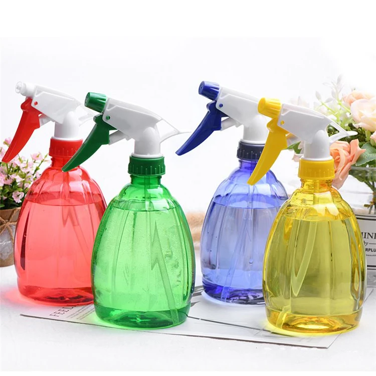 IBELONG Wholesale 500ml Green Yellow Red Blue PET Plastic Mist Spray Bottle Garden Spray Bottle with Trigger Sprayer