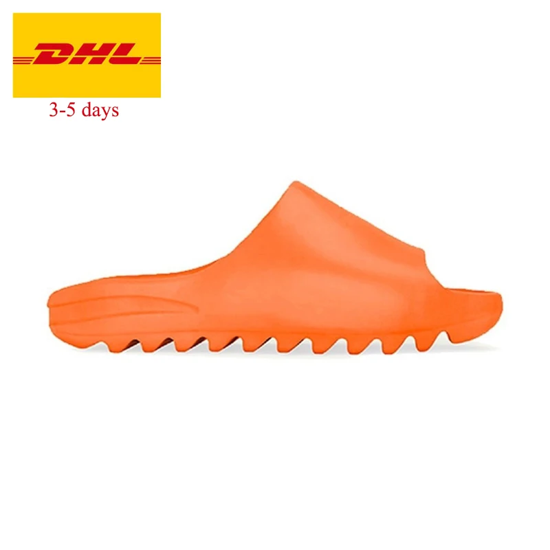 
2021 New design LOGO brand TOP Quality yeezy Slippers Fashion OG Putian Sandals shoes Cushion Yeezy Slide with box 