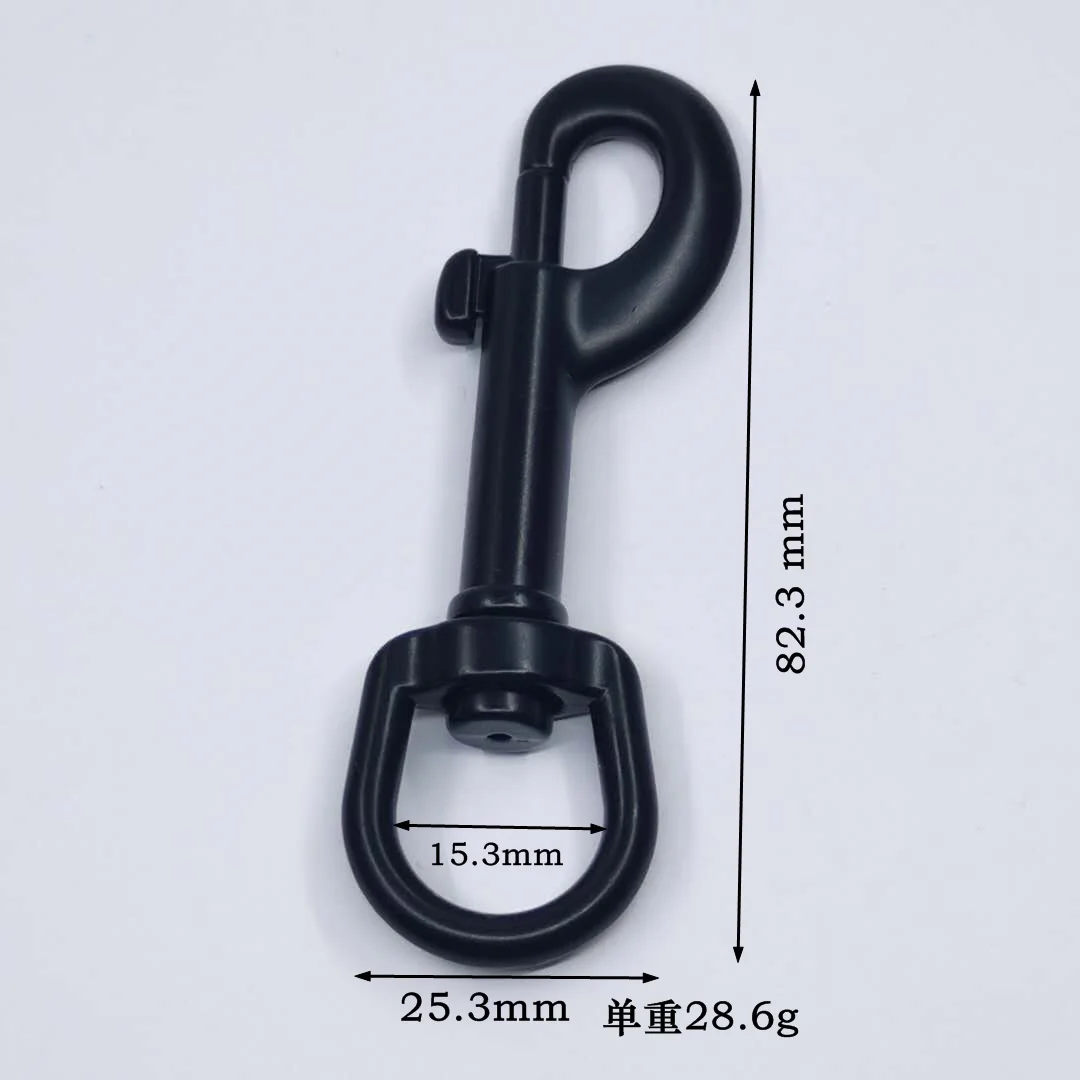 
Factory Custom Kirsite D Shape Buckle And Dog Leash Pet Collar Metal Swivel Snap Clasp Hook 