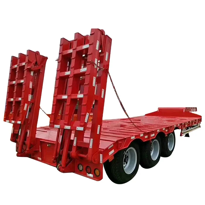  Duty 3 Низкая цена по прейскуранту завода heavyaxles низкорамный прицеп 60 80 100 тонный полуприцеп