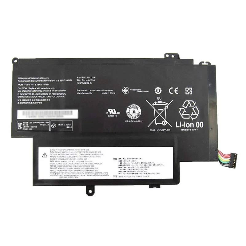 replacement laptop battery 45N1704 45N1705 45N1706 45N1707 for Lenovo Thinkpad 12.5 Inch S1 Yoga for Yoga 12 series PC computer