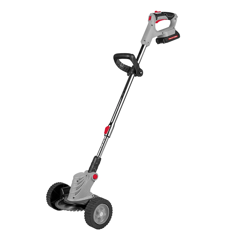 Перезаряжаемый садовый инструмент электрический триммер для травяных трав Аккумуляторный кусторез с колесами силовой струны