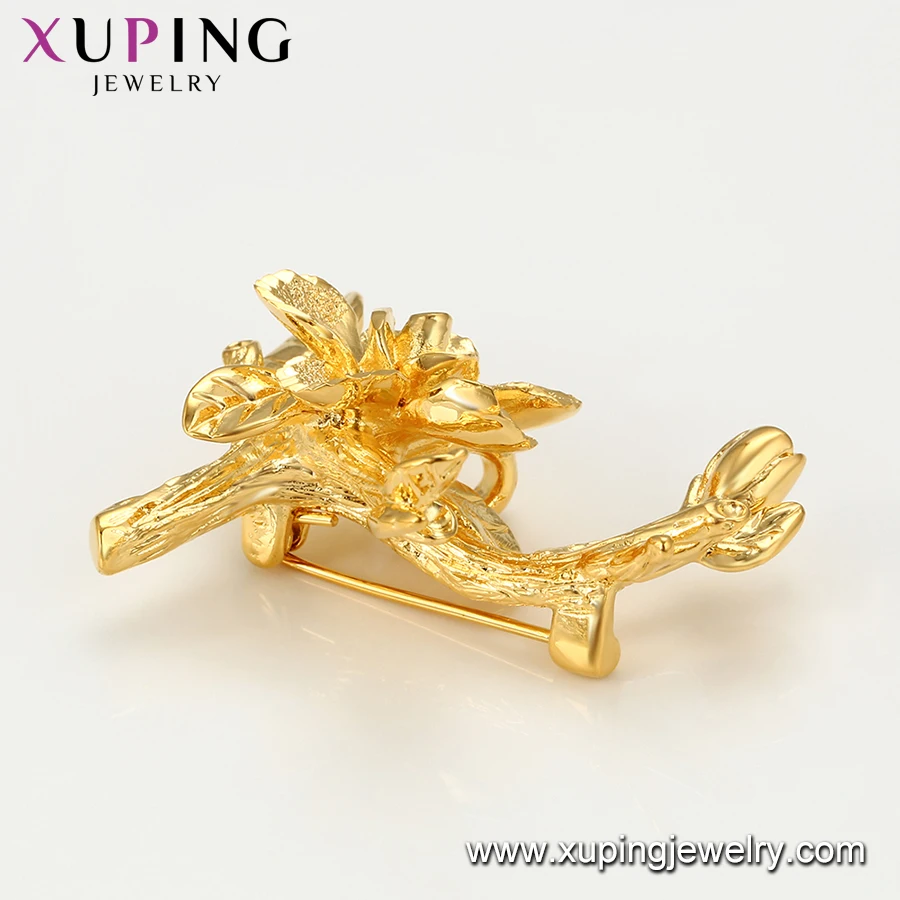 A00538424 xuping шерстяные пальто для темпераментных high-end с бутоньеркой платье крупным цветочным принтом женские покрытыем цвета чистого 24 каратного золота шаль Пряжка