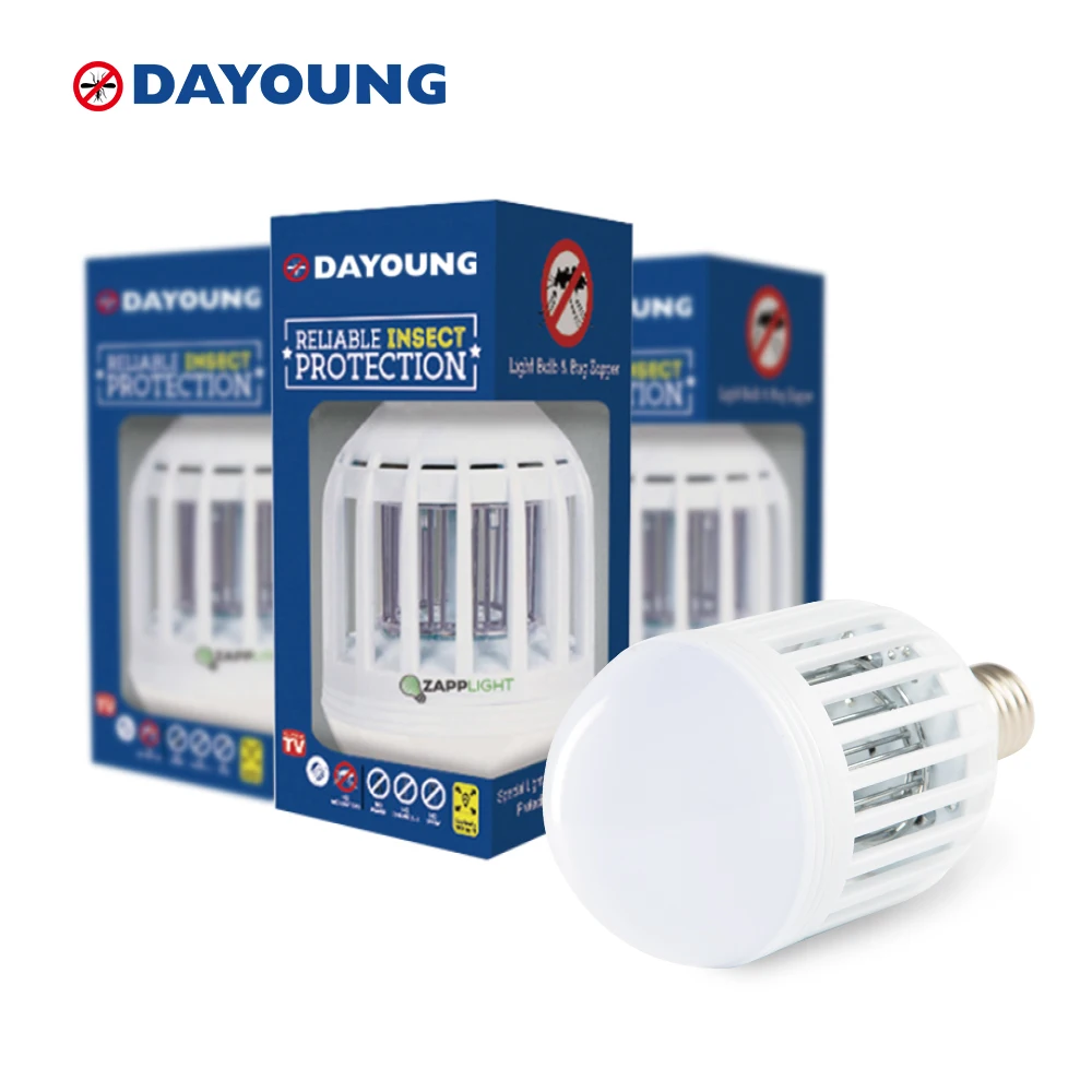 AC 120V,230V E26,E27 LED Eco-Friendly Power Saving 2 In 1 Bug Zapper Pest Control Mosquito Insect Killer Bulb mosquito zapper