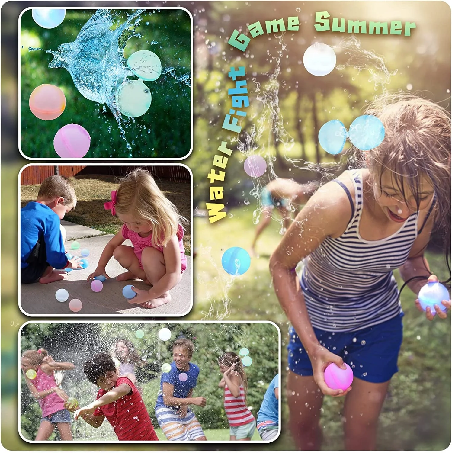 Оптовая продажа, магнитные Волшебные воздушные шары для летней вечеринки, быстрозаполняющий самозапечатывающийся многоразовый шар для водяных брызг