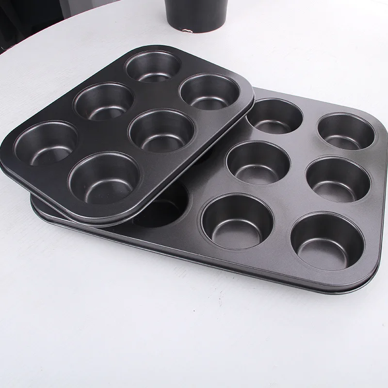 Bakeware Non Stick Muffin Metal Carbon Steel Cake Pan Oven Safe Silicone Baking Mold