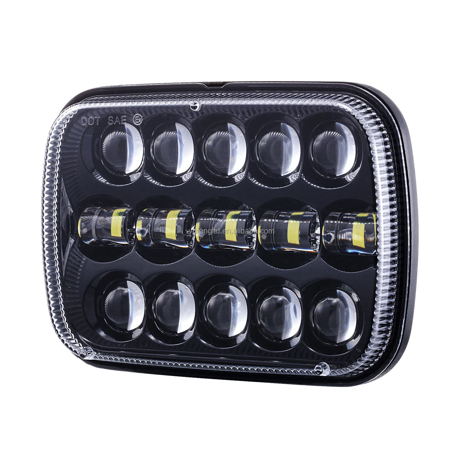 7-дюймовая прямоугольная светодиодная фара ближнего/дальнего света, 5x7 7x6, квадратная автомобильная светодиодная фара для внедорожника, грузовика, замена светодиодной фары