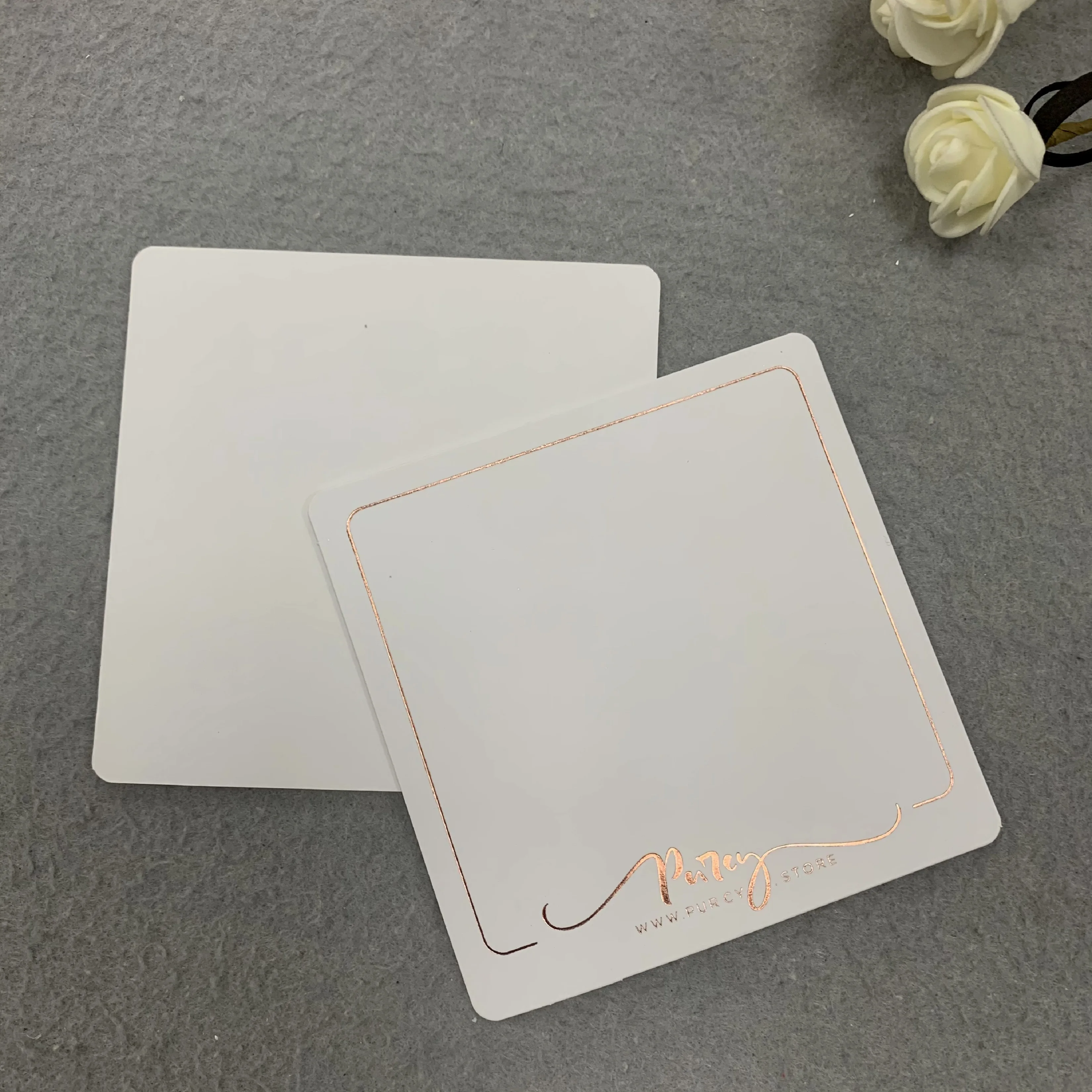 Custom Logo Printed Cardboard Paper Display Card Hang Necklace Tags for Jewelry With  Brand Name