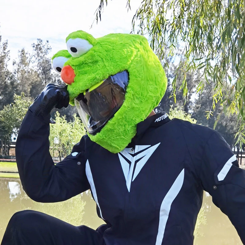 High Quality Smile Cute Cartoon Helmet Covers Motorcycle For Adults Outdoor Helmet Cover Funny motorcycle helmet bunny covers