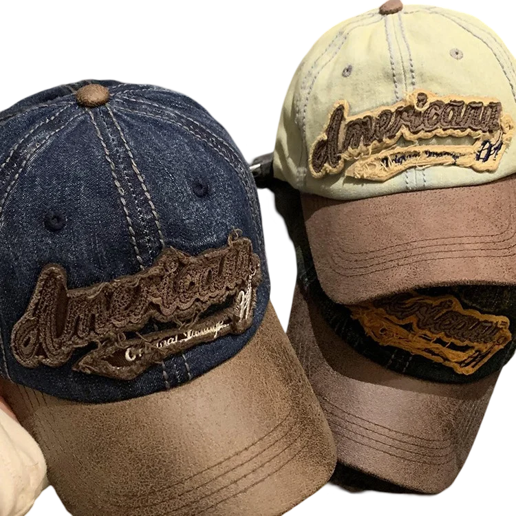 Wholesale Custom Logo Soft Hat Unisex Vintage Embroidery Distressed Trucker Hats Ripped Worn-out Washed Baseball Cap