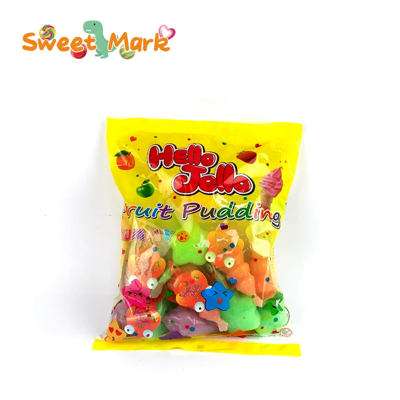 Assorted bag Jelly Christmas Tree and Stars Yogurt jelly