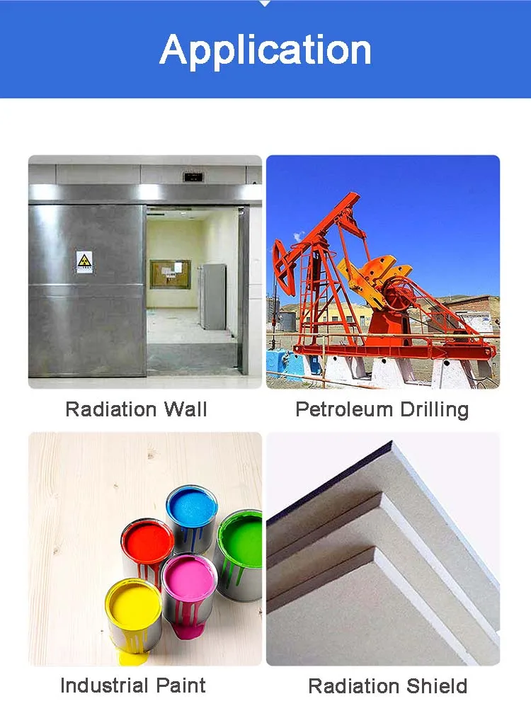 Прямая поставка с фабрики, порошок барита, 325 800, 1250 сетка, цена