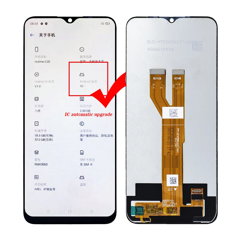 New models mobile phone lcds for realme C20 C21 display lcd display for oppo screen C11 2021
