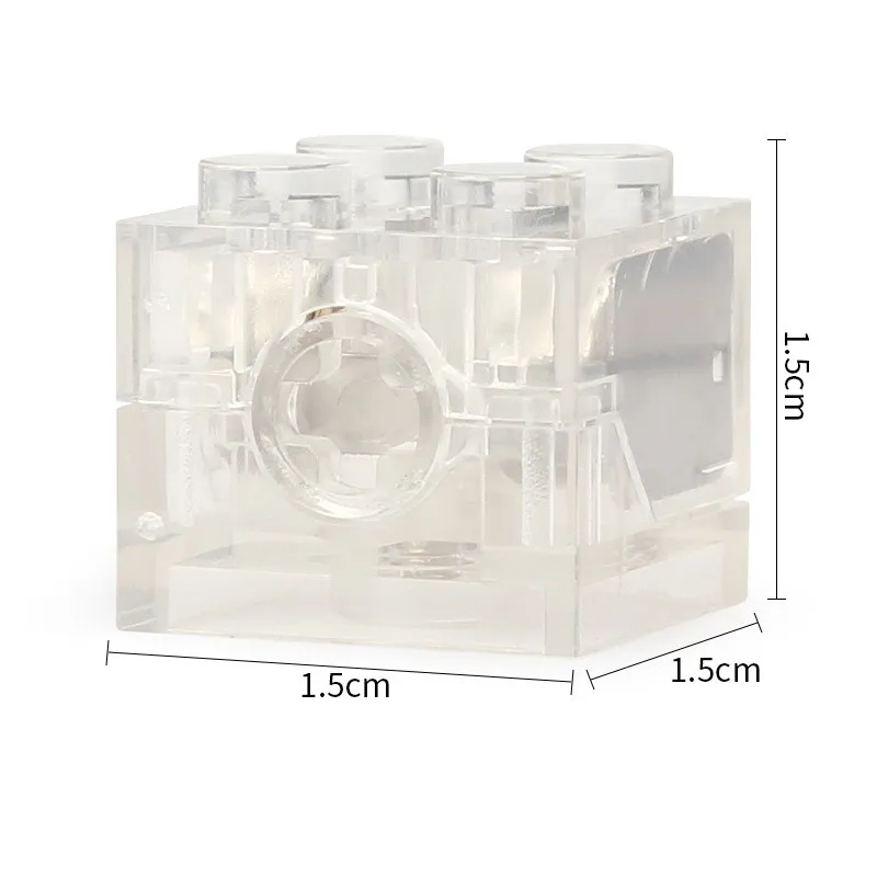 Color LED double flash Building block brick Compatible with building block parts 2*2 dots brick Block