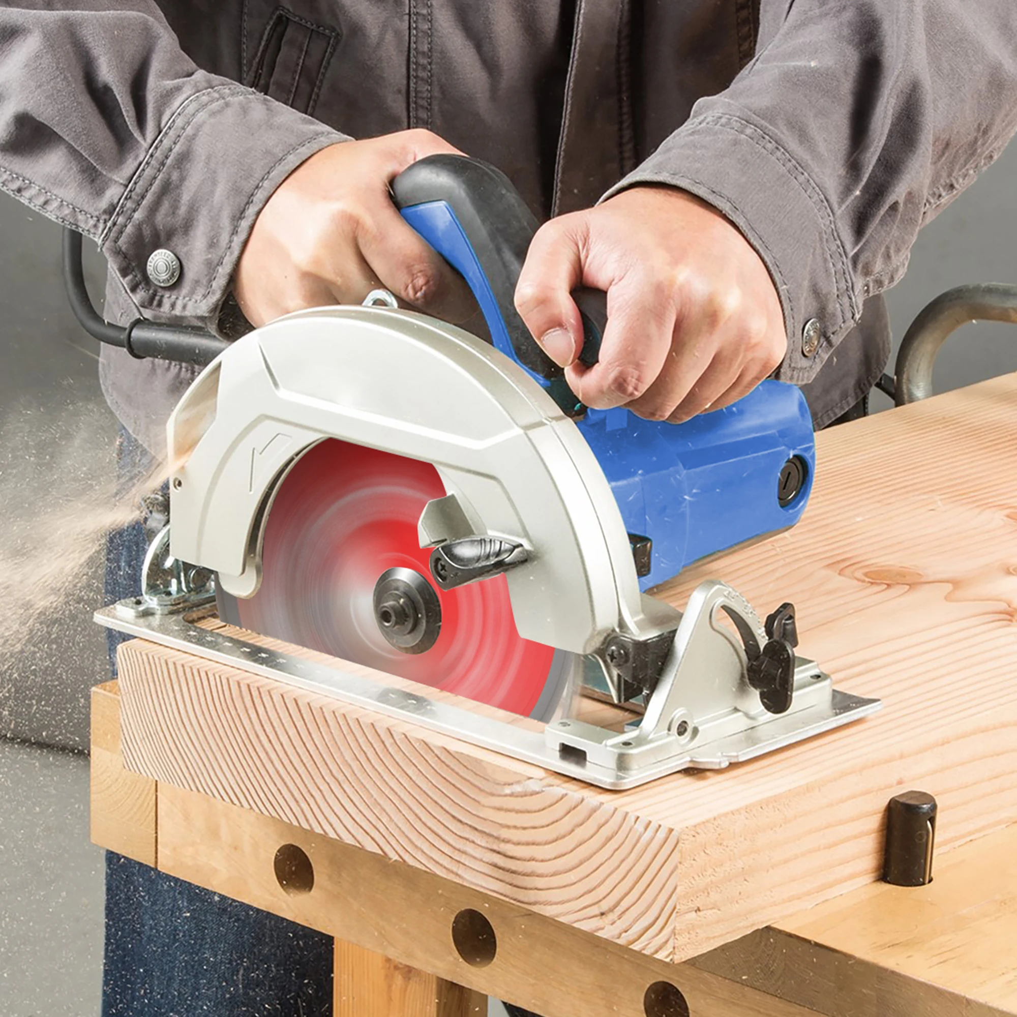 HERZO 210mm Circular Wood Saw Blade with 48T/60T/100T Cutting Blade for Wood