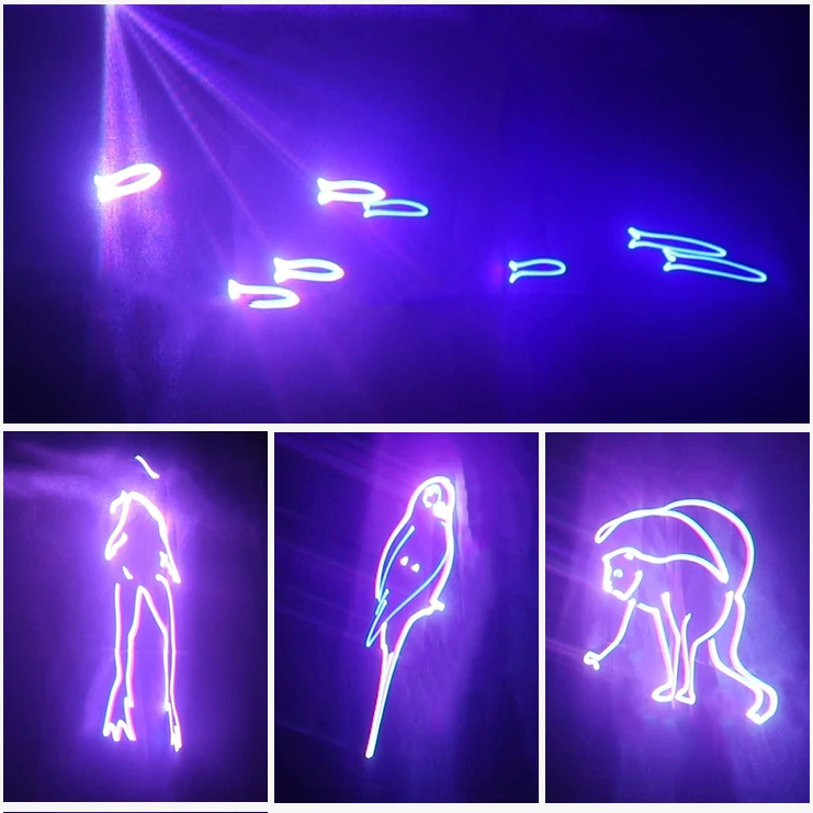 Full Color 3d Pattern Animation Sound Activated Laser Scanner Beam Dmx512 Stage Projection Light For Christmas Halloween Bar Ktv