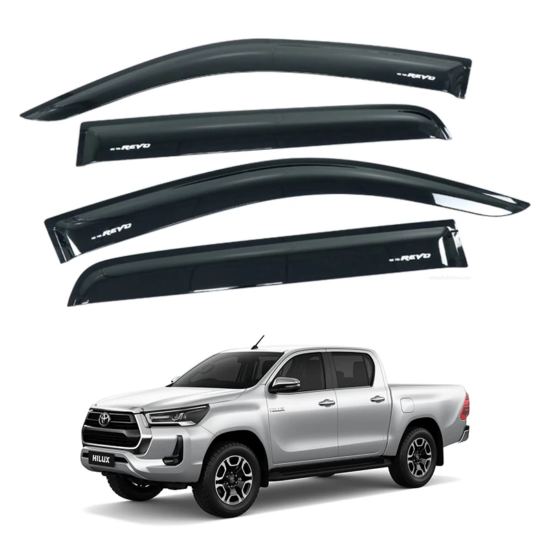 Hot Selling Auto Parts Rain Wind Guard Deflectors Window Visor for Hilux Sun Visor