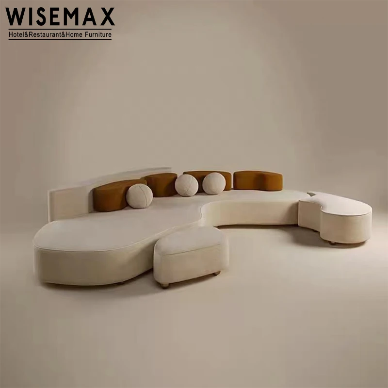 WISEMAX FURNITURE Modern design value city furniture green couch solid wood velvet fabrics 2 seater sofa for home living room