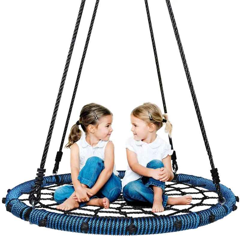Outdoor UV Playhouse Kindergarten Room Net Swings Web Round Birds Nest Hammock Swing