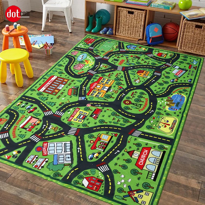 Custom Children Area Rug Kids Rugs Play Mat Room Baby Crawling Mat Memory Foam Center Carpet for Living Room Kid Modern 2cm DK