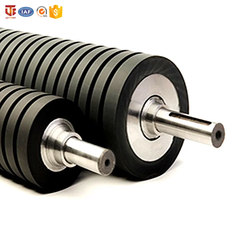 High quality conveyor roller with rubber rubber rollers and gears