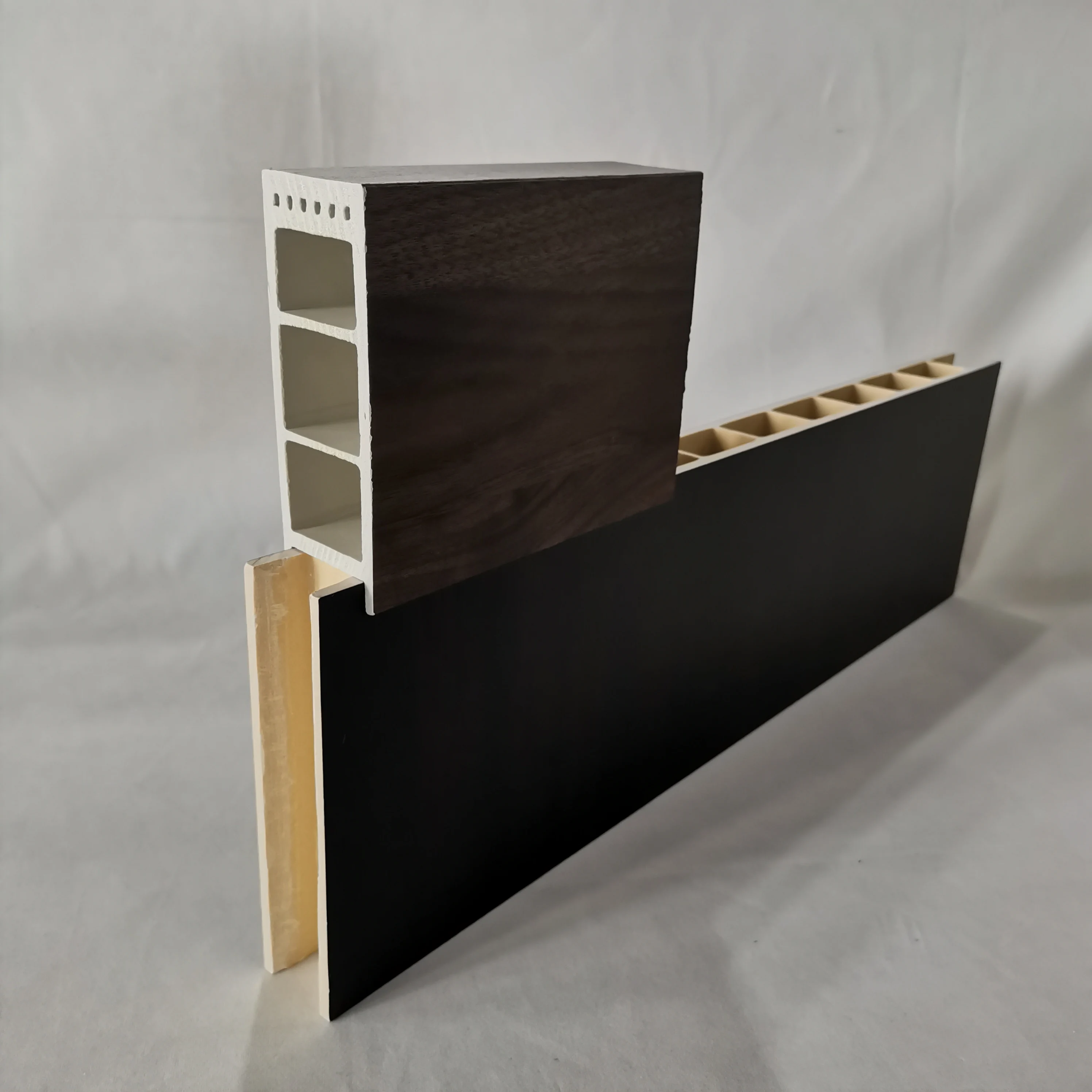 Apartment Room Doors Wpc Assembly Door For Bedroom Durable Wpc Door With Frame