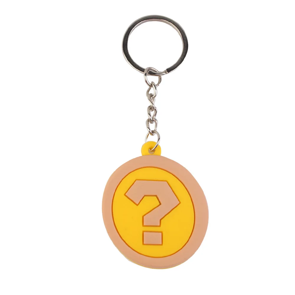 Lovely Cartoon Mario Yoshi Toad Keychain 2D PVC Plane Two-Sided Key Chain Wholesale Promotional Gift Bag Pendant Key Rings