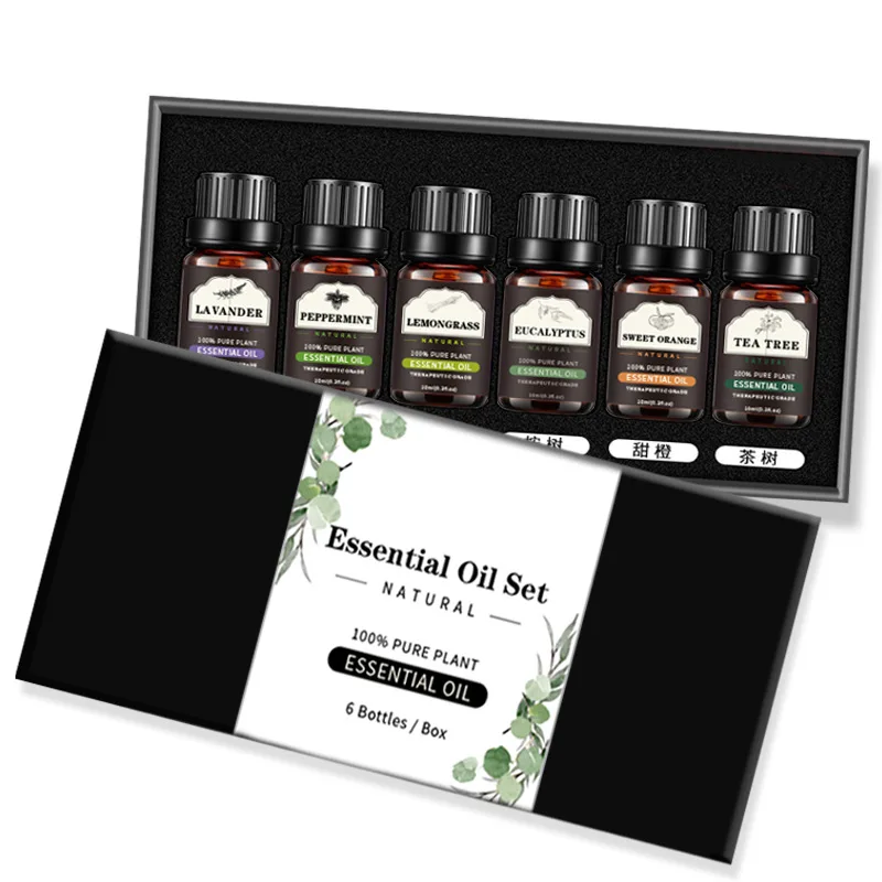 Perfume Oil Aromatherapy Water-soluble Aromatherapy Essential Oil 6pc Set Diffusers Essential oil pure