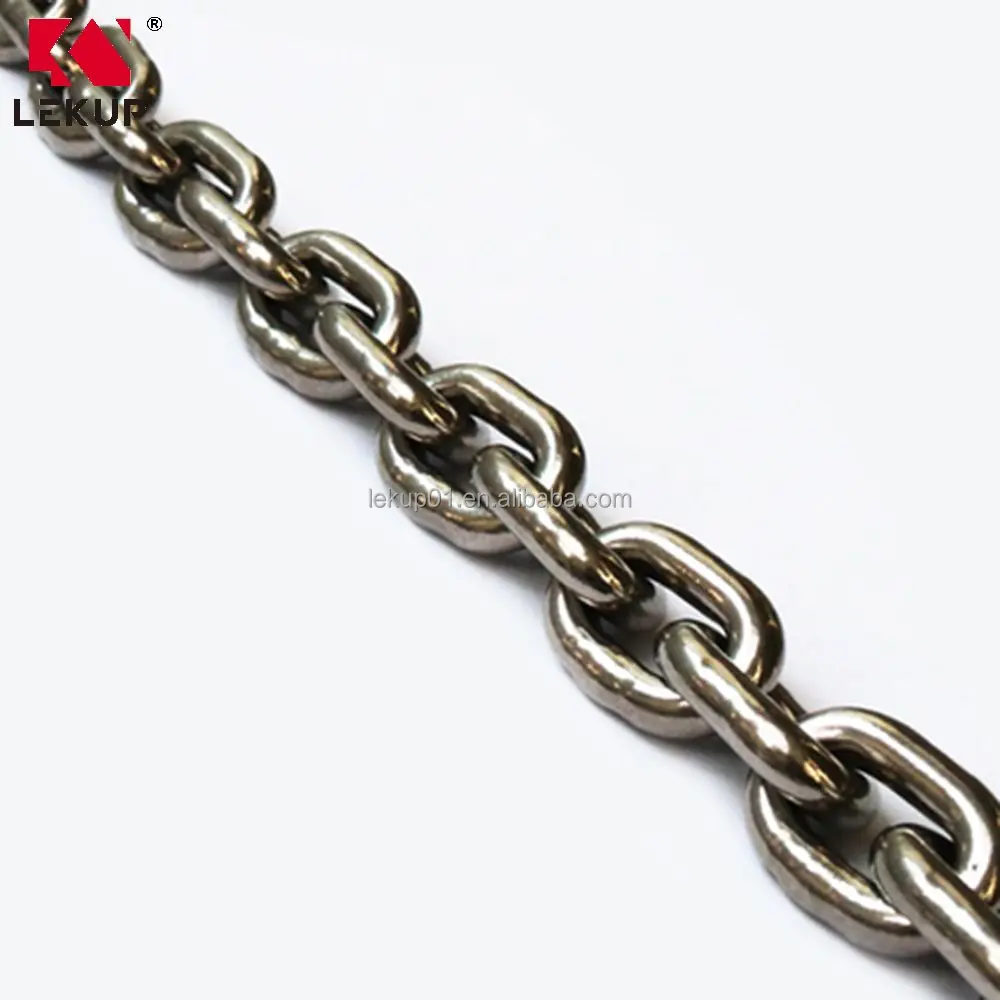 Din763 766 6mm Short Long Link Chain Stainless Steel Link Chain Anchor Welded Link Chain