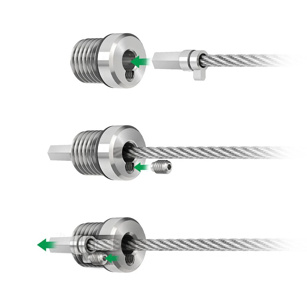 Stainless steel cable railing accessories for deck railing