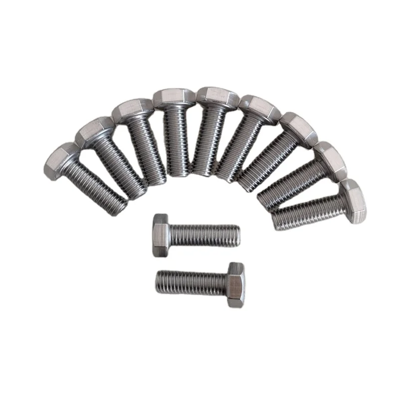 Hex Bolt DIN931 Galvanized Stainless Steel Head and